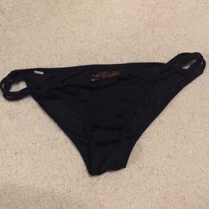 Black Strappy Victoria's Secret Bikini Bottoms